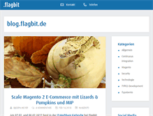 Tablet Screenshot of blog.flagbit.de